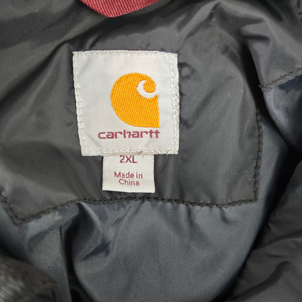 Carhartt Vest Rain Defender Gilliam Mens 2XL Black Insulated Puffer Work Relax - Picture 5 of 7